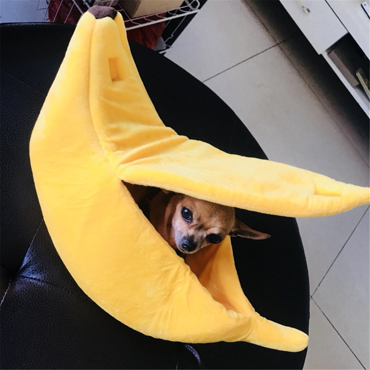 Banana Cat Dog Pet Bed for Pets - American Bark Bliss