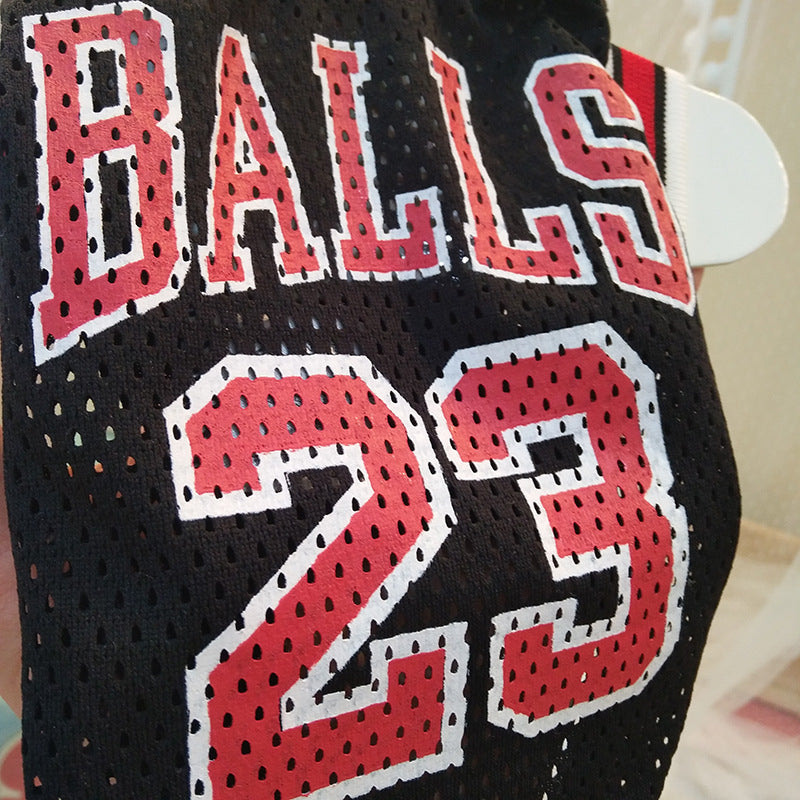 Pet Basketball Jersey Mesh Uniform for Dogs and Cats - American Bark Bliss