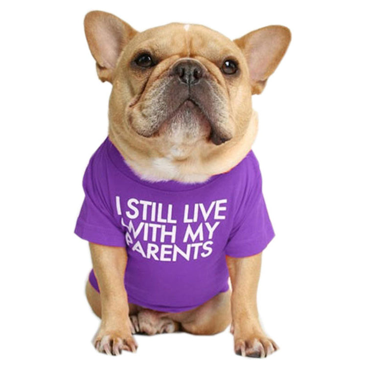 Pet T-Shirt Soft Cotton - I Still Live With My Parents - American Bark Bliss