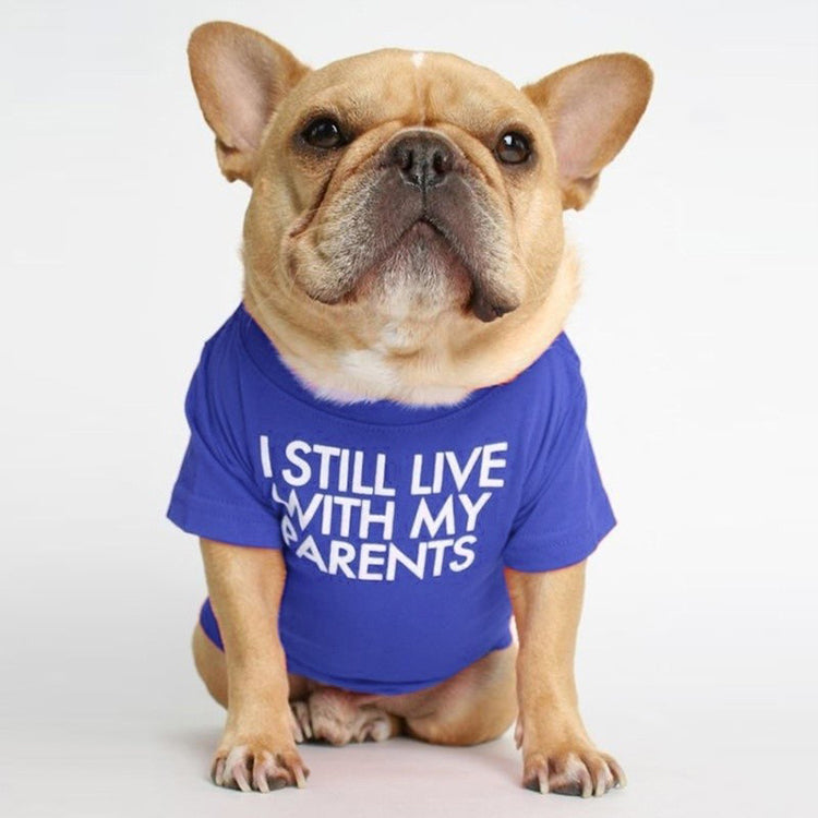 Pet T-Shirt Soft Cotton - I Still Live With My Parents - American Bark Bliss
