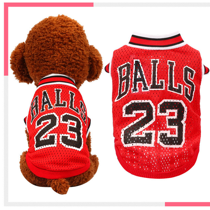 Pet Basketball Jersey Mesh Uniform for Dogs and Cats - American Bark Bliss
