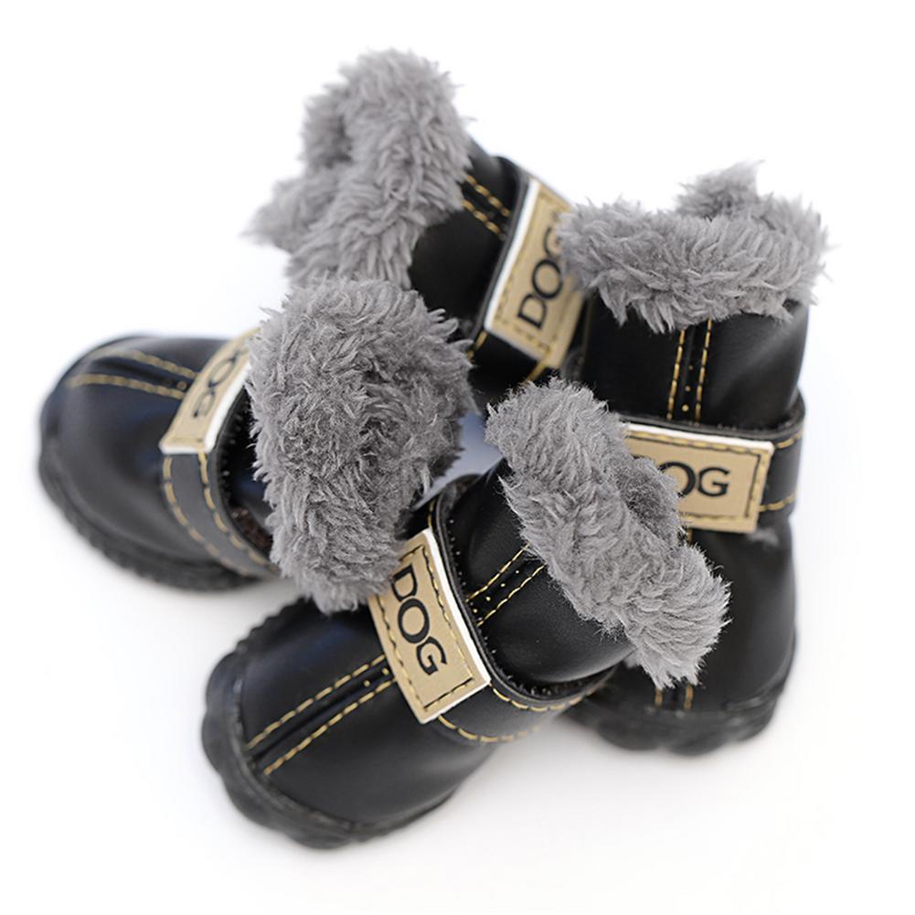 Waterproof Fleece-Lined Dog Snow Boots - American Bark Bliss