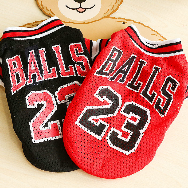 Pet Basketball Jersey Mesh Uniform for Dogs and Cats - American Bark Bliss