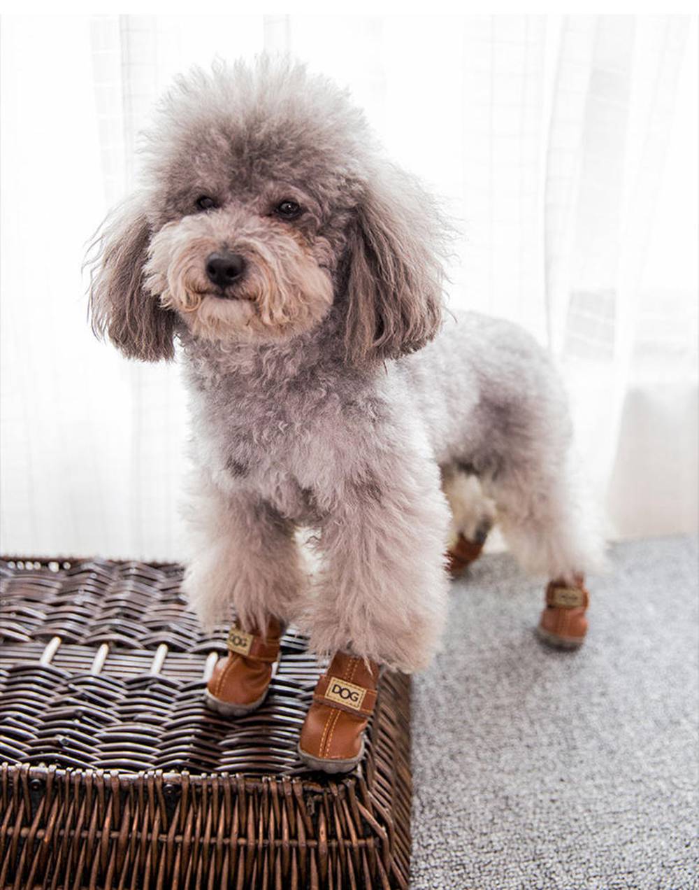 Waterproof Fleece-Lined Dog Snow Boots - American Bark Bliss