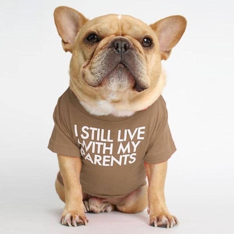 Pet T-Shirt Soft Cotton - I Still Live With My Parents - American Bark Bliss