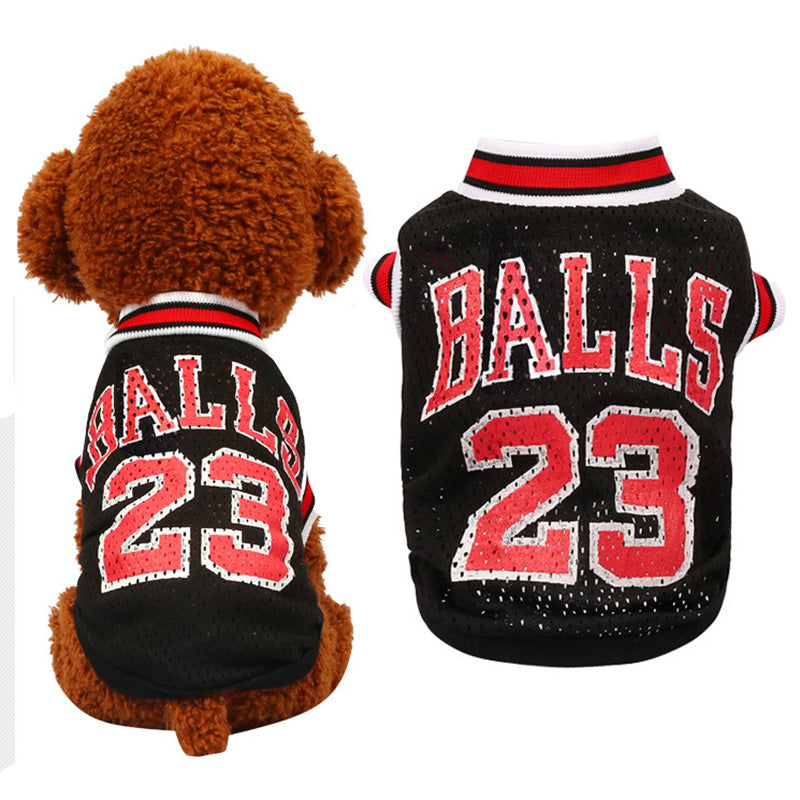 Pet Basketball Jersey Mesh Uniform for Dogs and Cats - American Bark Bliss