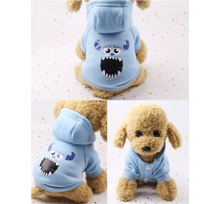 Cute Cartoon Dog Hoodie Sweaters - American Bark Bliss