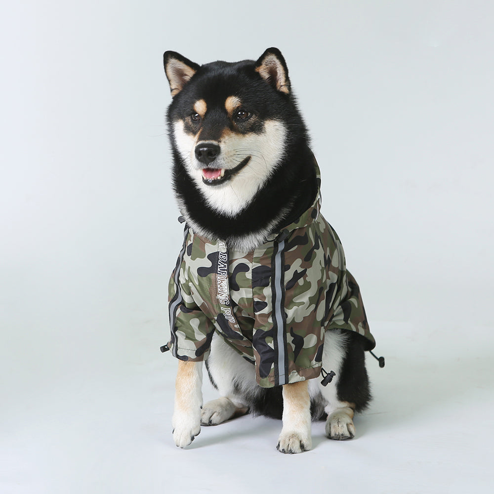 Dog Face Windproof Waterproof Reflective Pet Jacket - American Bark Bliss