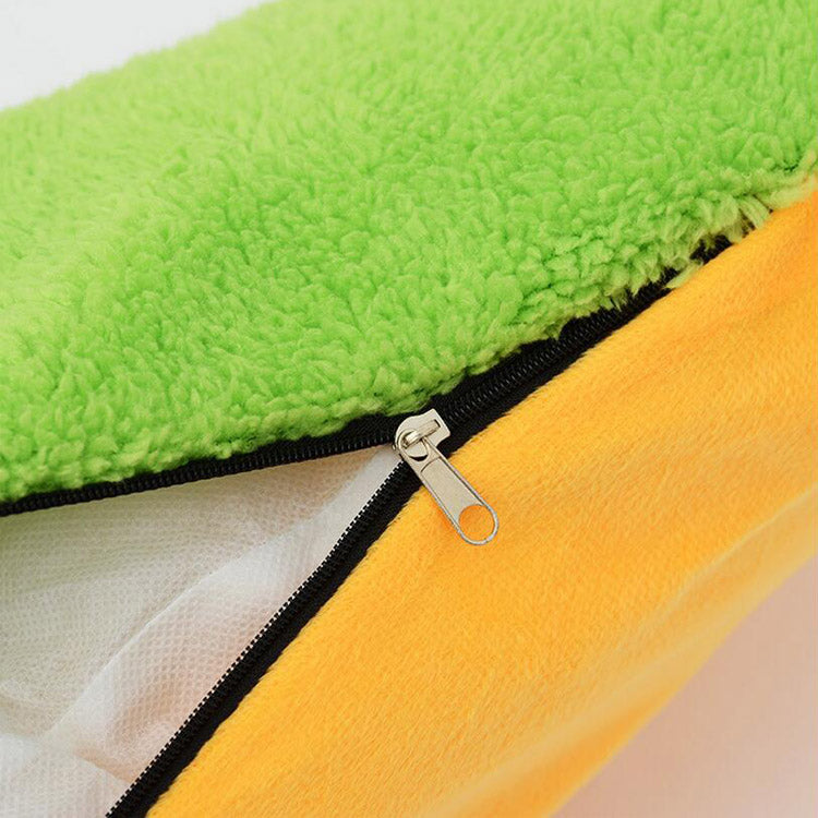 Hot Dog Pet Bed for Small Dogs - American Bark Bliss