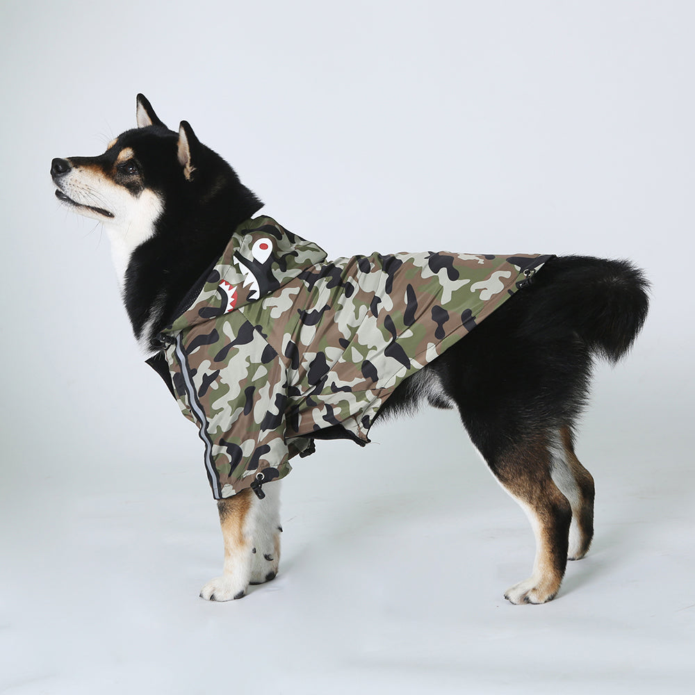 Dog Face Windproof Waterproof Reflective Pet Jacket - American Bark Bliss