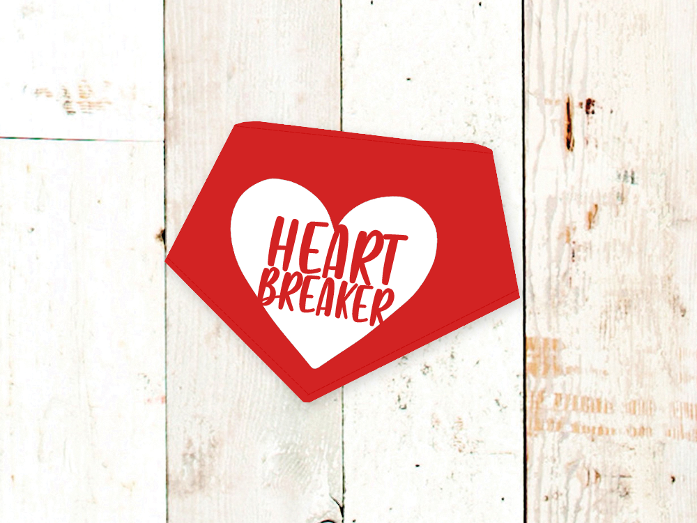 "Heart Breaker" Dog Bandana - American Bark Bliss