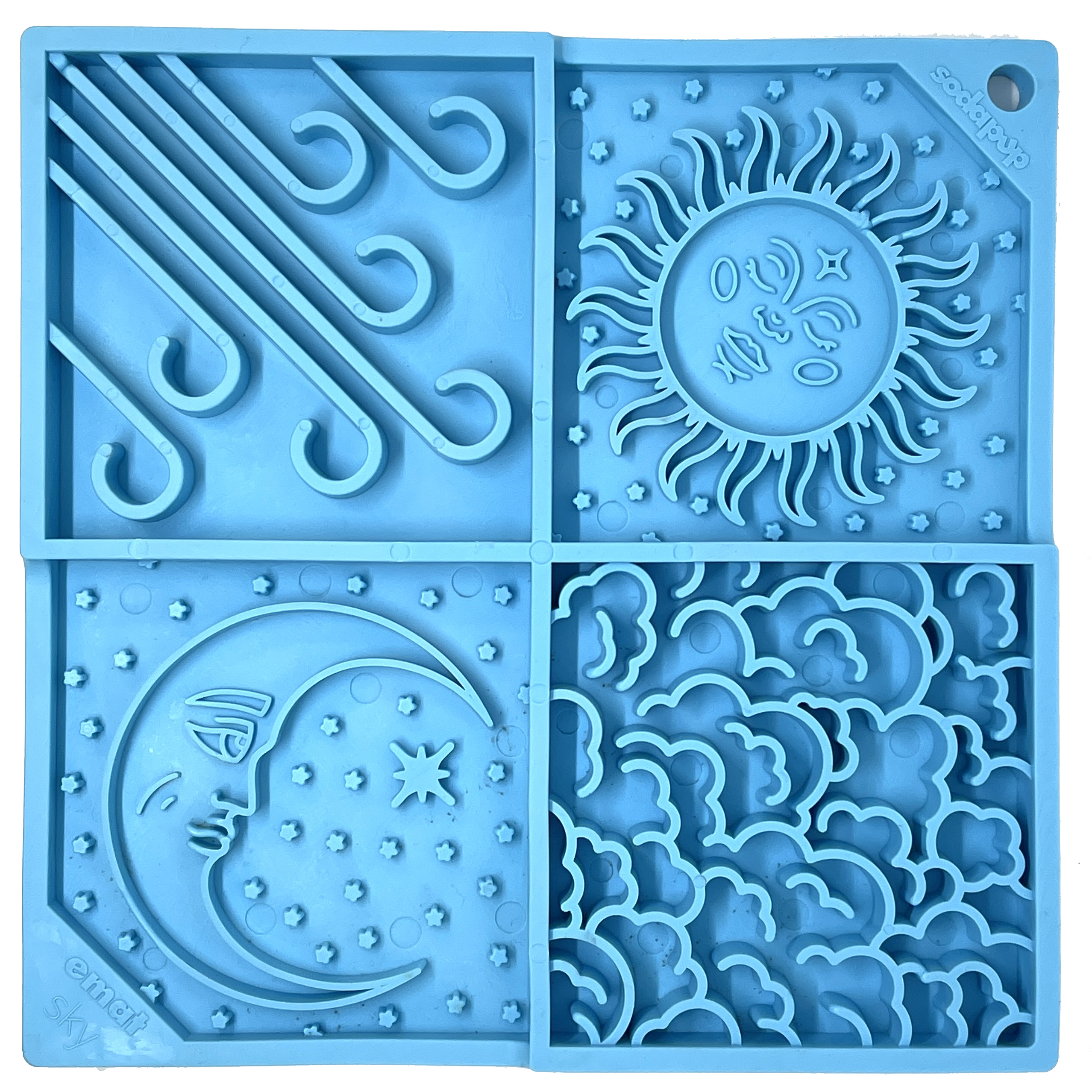 Sky eMat - Enrichment Lick Mat for Dogs and Cats | Celestial Design | SodaPup - American Bark Bliss