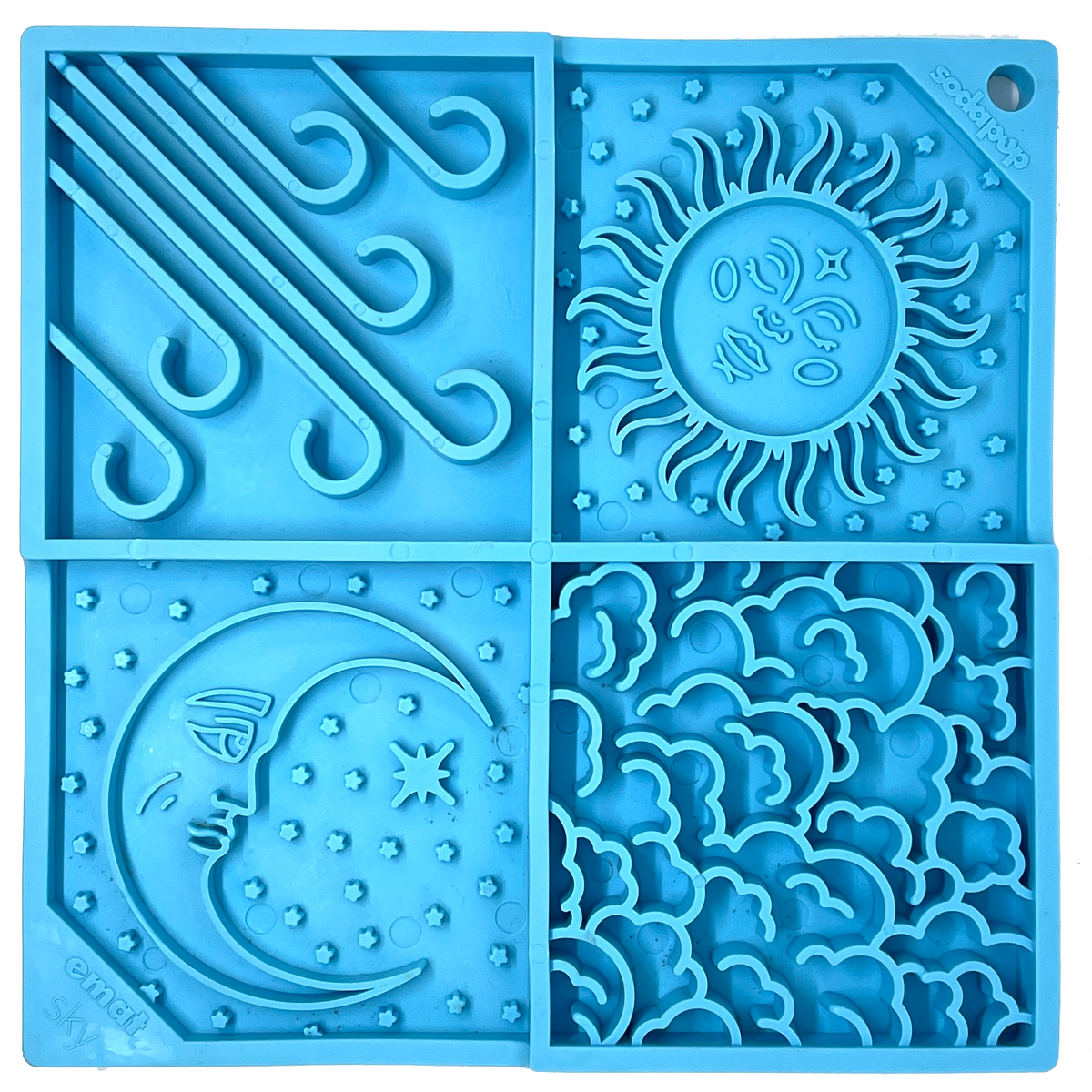 Sky eMat - Enrichment Lick Mat for Dogs and Cats | Celestial Design | SodaPup - American Bark Bliss
