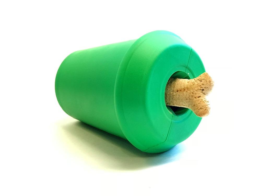 Coffee Cup eDispener Durable Rubber Chew Toy and Treat Dispenser - American Bark Bliss