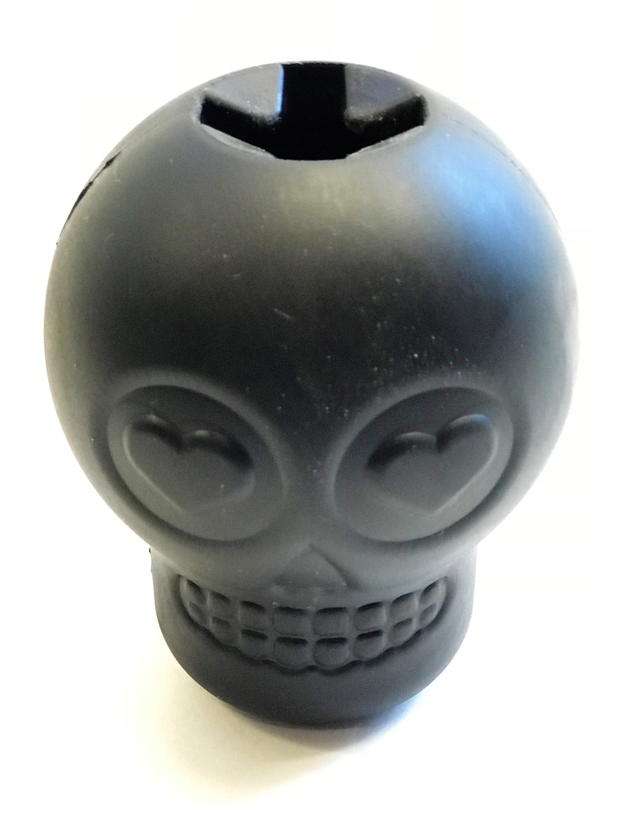Magnum Sugar Skull eDispenser Ultra-Durable Chew Toy & Treat Dispenser - Black - American Bark Bliss