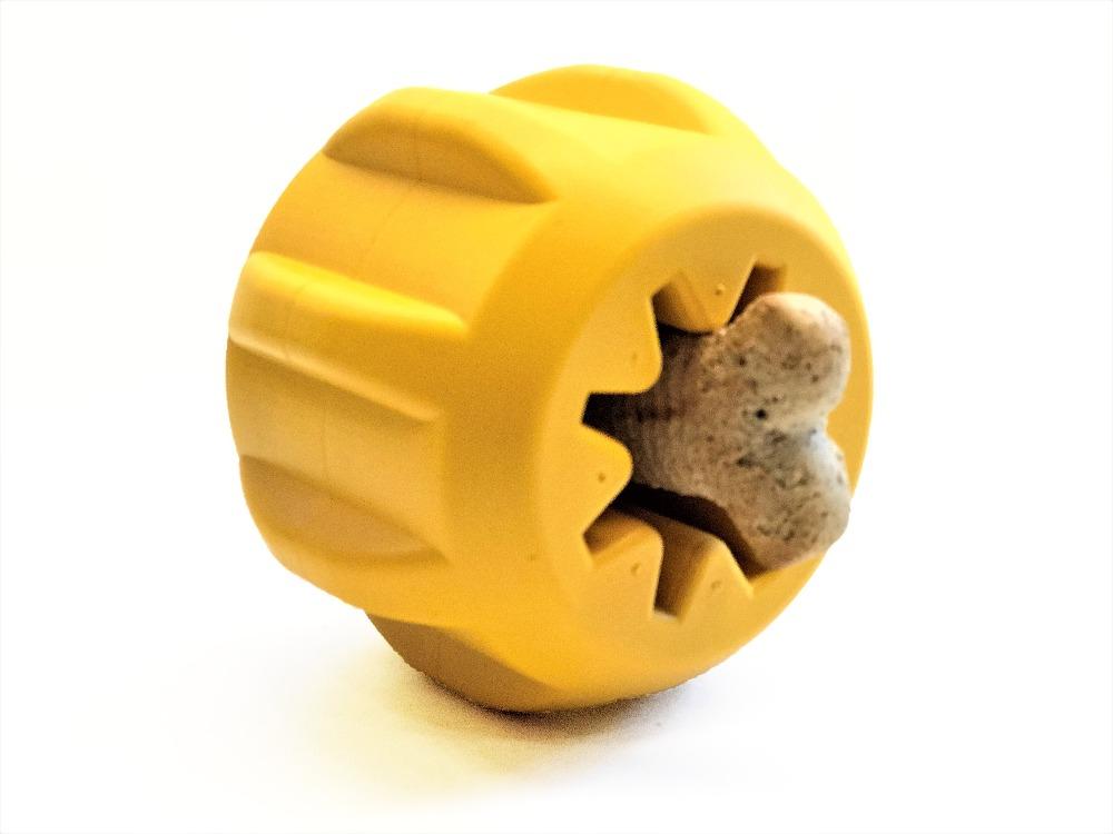 Gear eDispener Durable Rubber Treat Holder and Chew Toy - American Bark Bliss