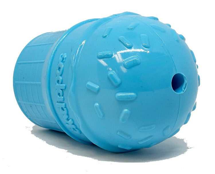 Ice Cream Cone Durable PUP-X Rubber eDispenser Chew Toy and Treat Dispenser - American Bark Bliss