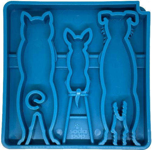 Waiting Dogs eTray - Shallow Slow Feeder Bowl for Enrichment | USA Made - American Bark Bliss
