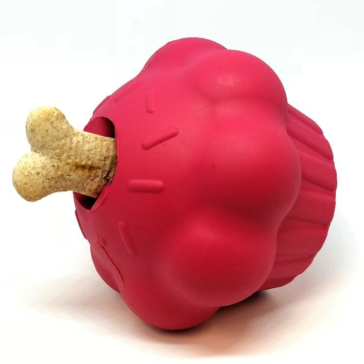 Cupcake eDispenser Durable Rubber Chew Toy & Treat Dispenser - American Bark Bliss
