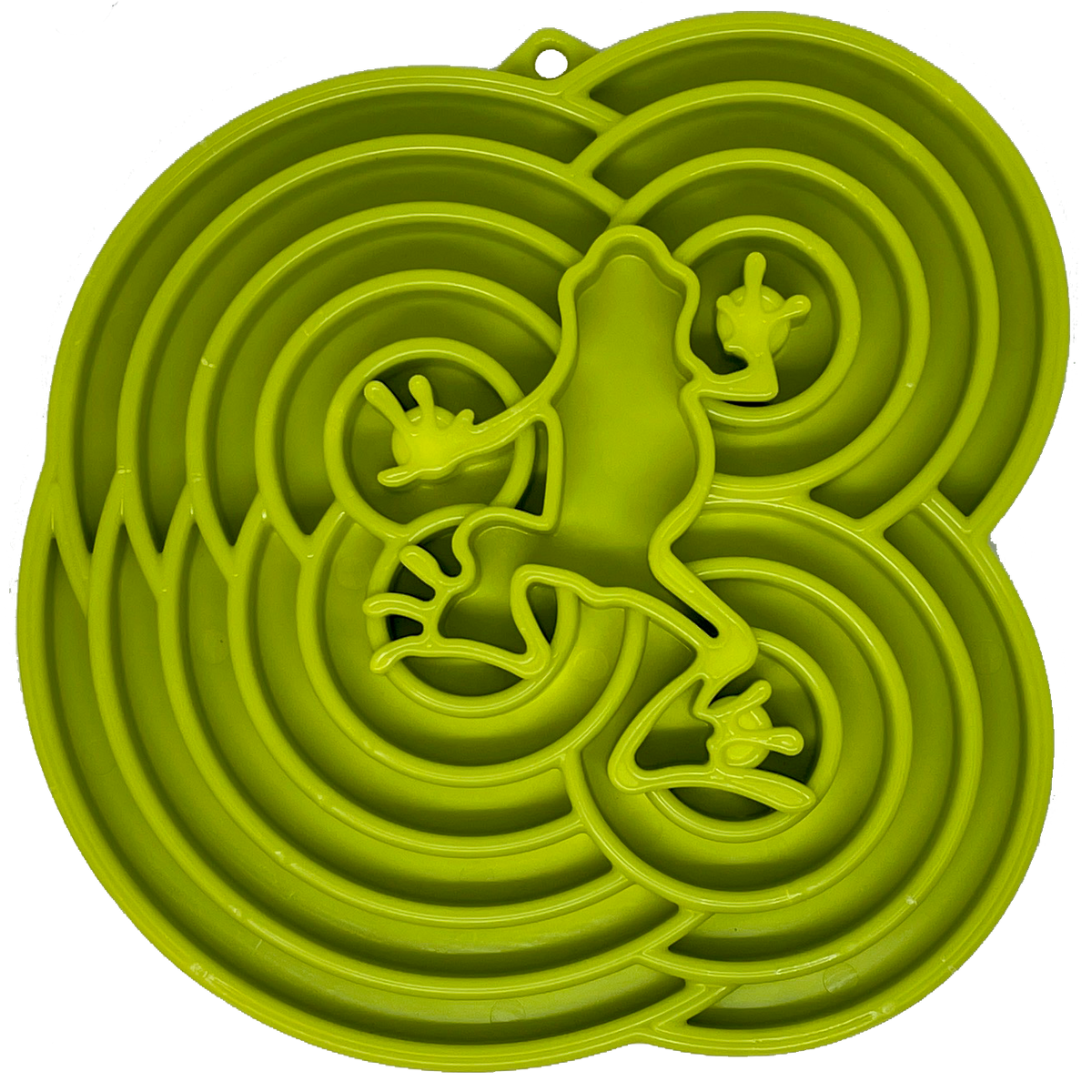 Water Frog eTray - Shallow Slow Feeder Dog Bowl for Enrichment | USA Made - American Bark Bliss
