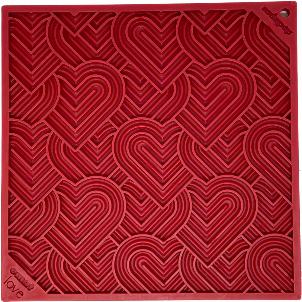 Love eMat - Enrichment Lick Mat for Dogs and Cats| Heart Design | SodaPup - American Bark Bliss