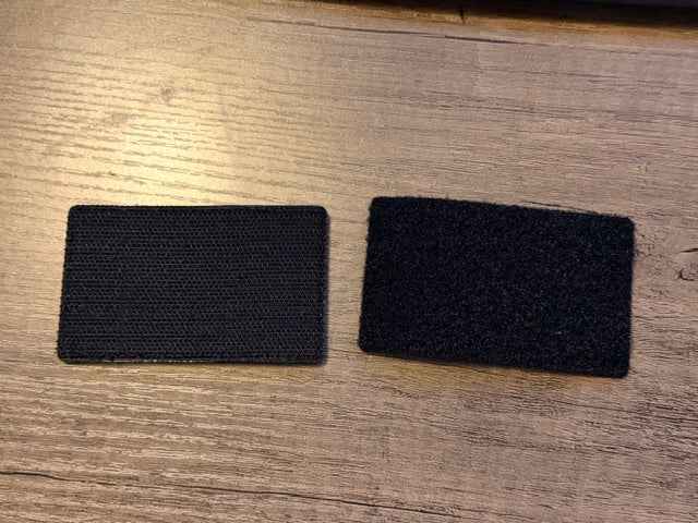 Black/Grey US American Flag Patch - Heavy Duty PVC/Rubber