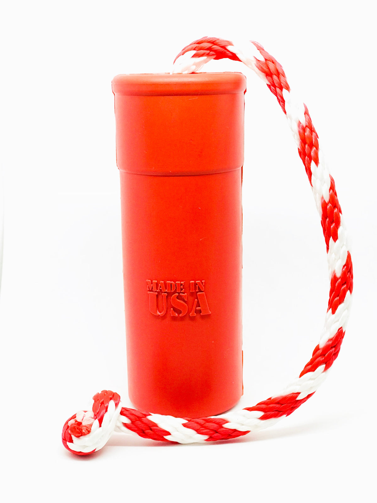 USA-K9 Firecracker Durable Rubber Floating Training Dummy - Large - Red - American Bark Bliss