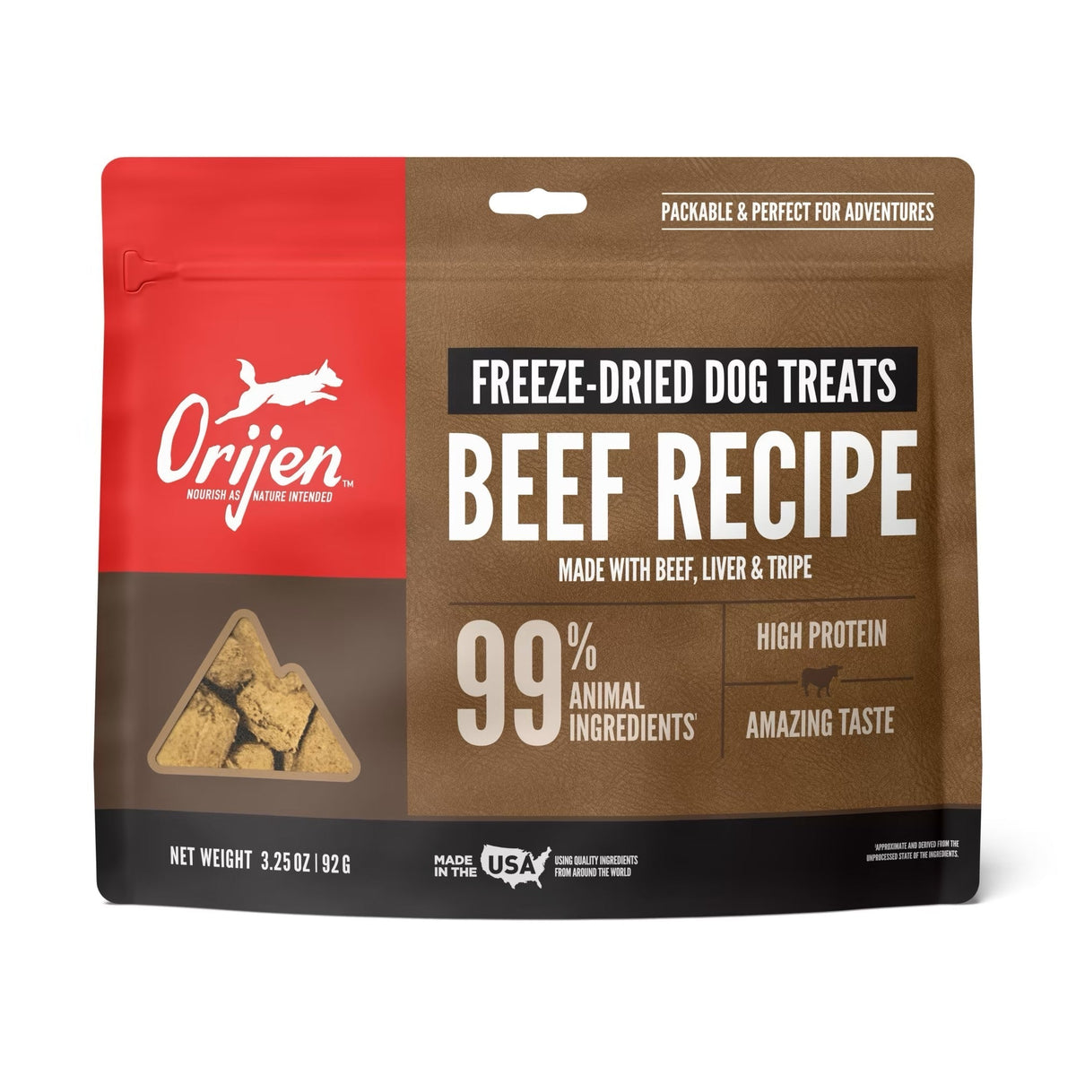 Orijen Beef Freeze Dried Dog Treats (3.25oz) - American Bark Bliss
