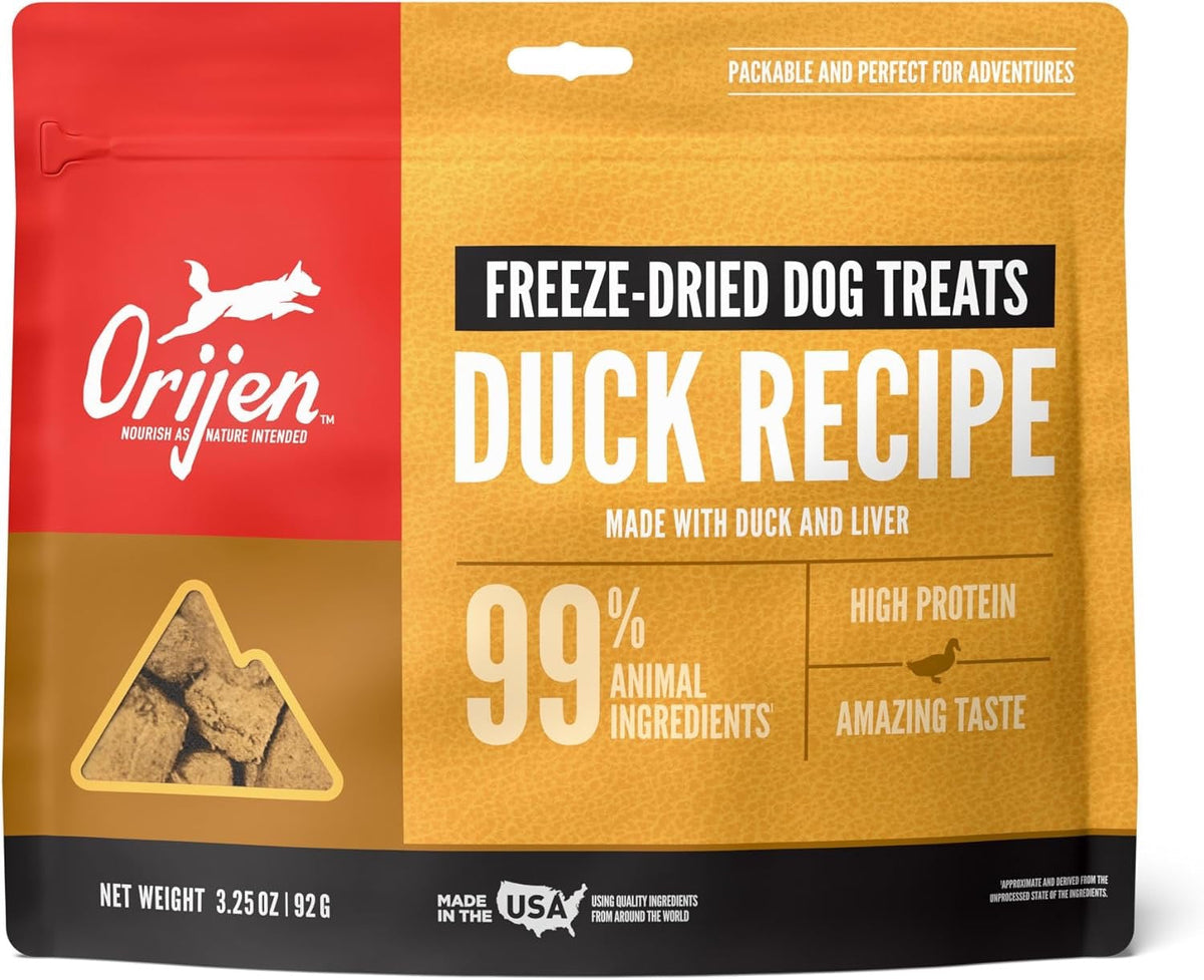 Orijen Duck Freeze Dried Dog Treats (3.25oz) by The Family Pet