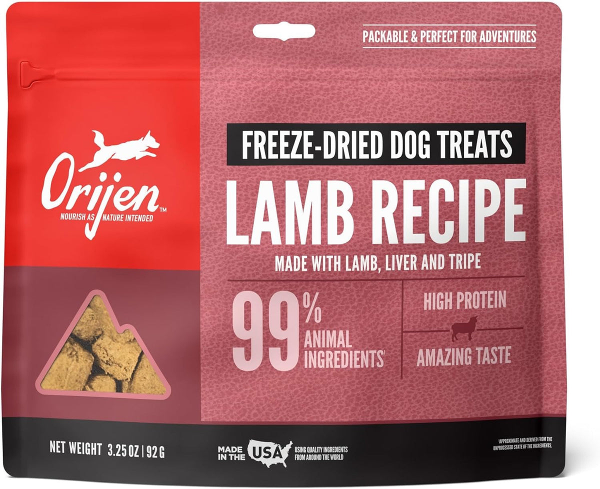 Orijen Lamb Freeze Dried Dog Treats (3.25oz) - American Bark Bliss