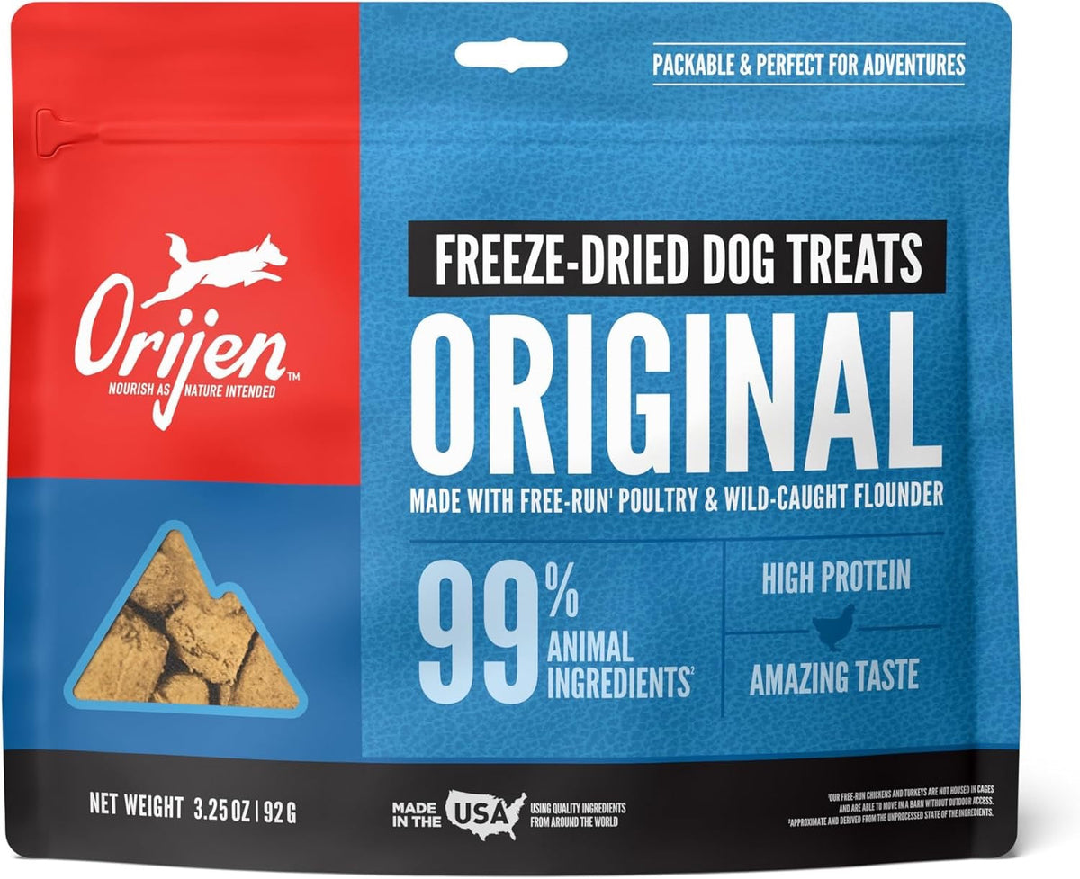 Orijen Original Freeze Dried Dog Treats (3.25oz) - American Bark Bliss