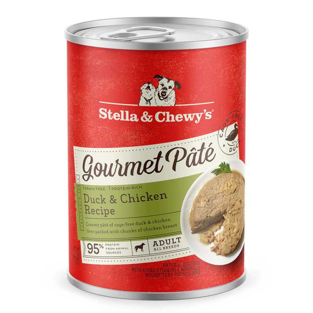 Stella & Chewy's Gourmet Pate Duck and Chicken Wet Dog Food (12.5oz) - American Bark Bliss