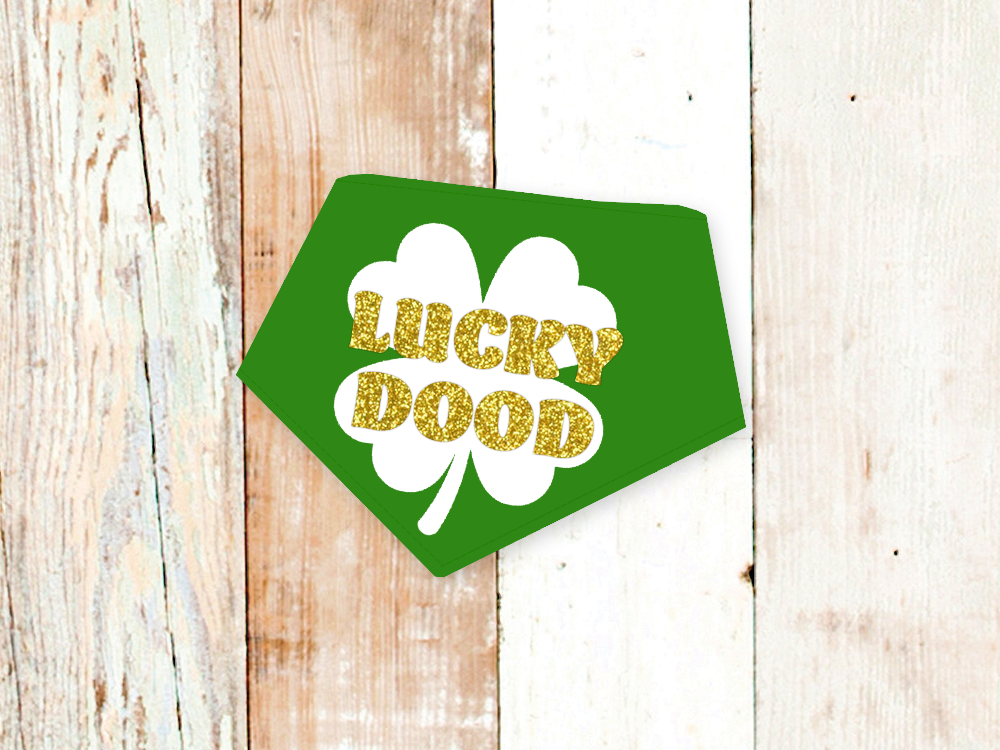 "Lucky Dood" Dog Bandana - American Bark Bliss