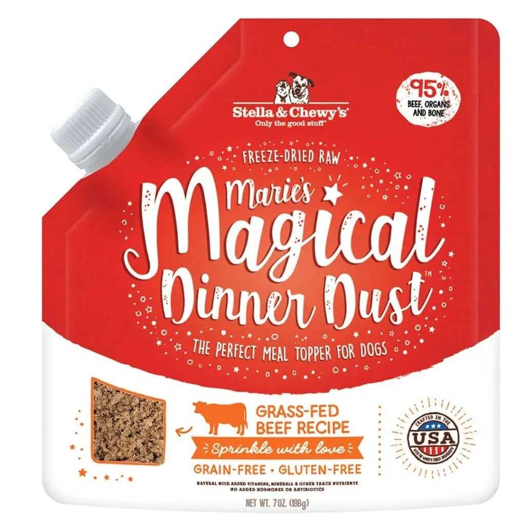 Stella & Chewy's Freeze Dried Magical Dinner Dust Beef Dog Food (7oz) - American Bark Bliss
