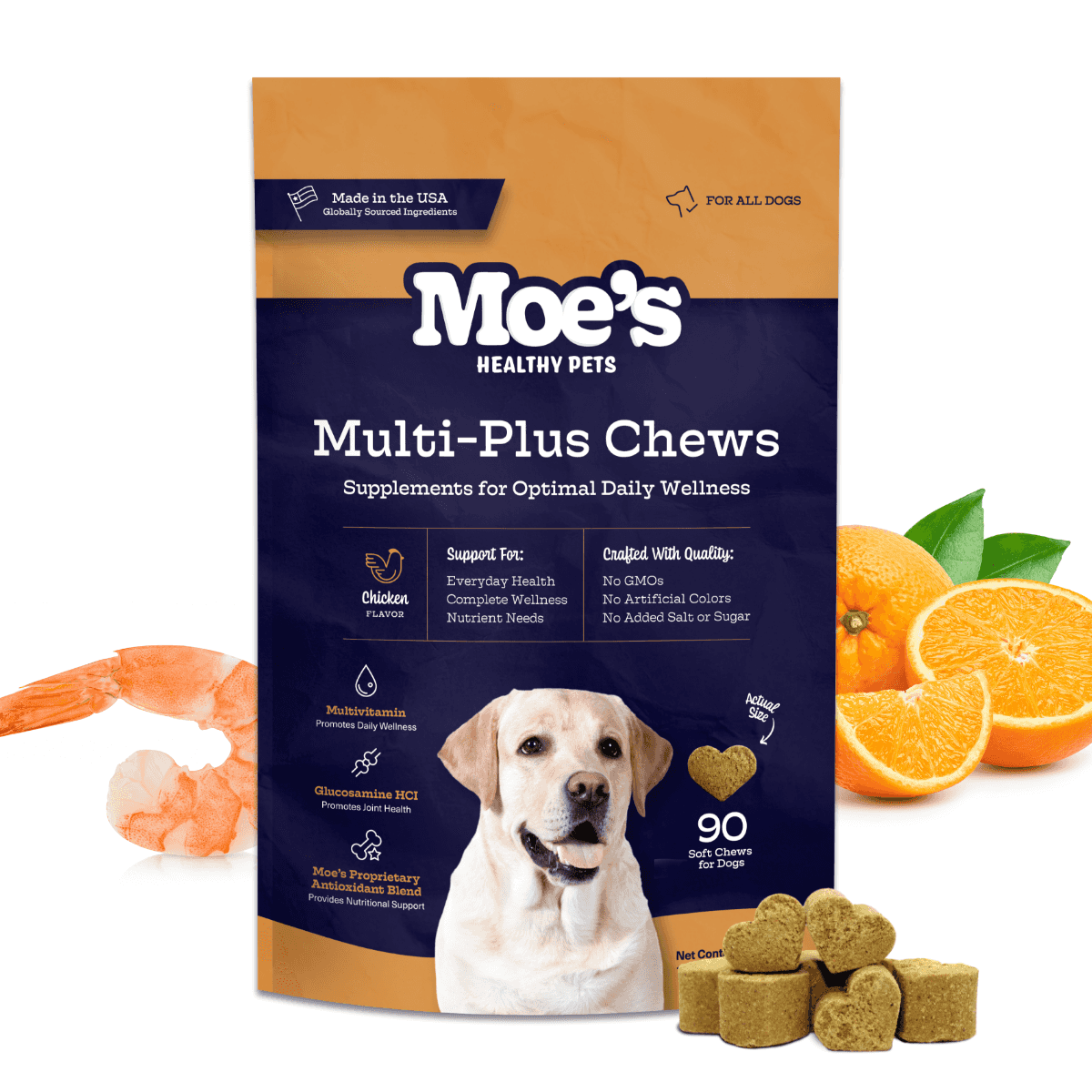 Dog Multivitamin Chews with Omega & Glucosamine - American Bark Bliss