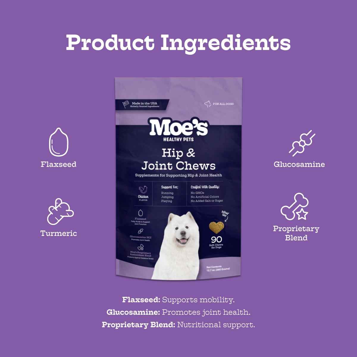 Dog Joint Chews for Mobility - American Bark Bliss