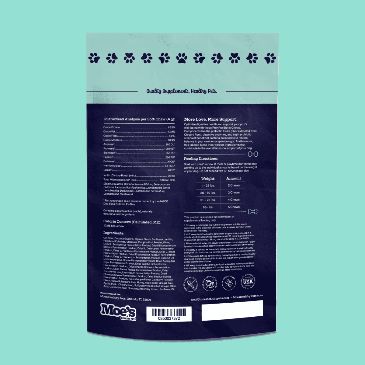 Dog Digestive Health Chews with Prebiotics & Probiotics - American Bark Bliss