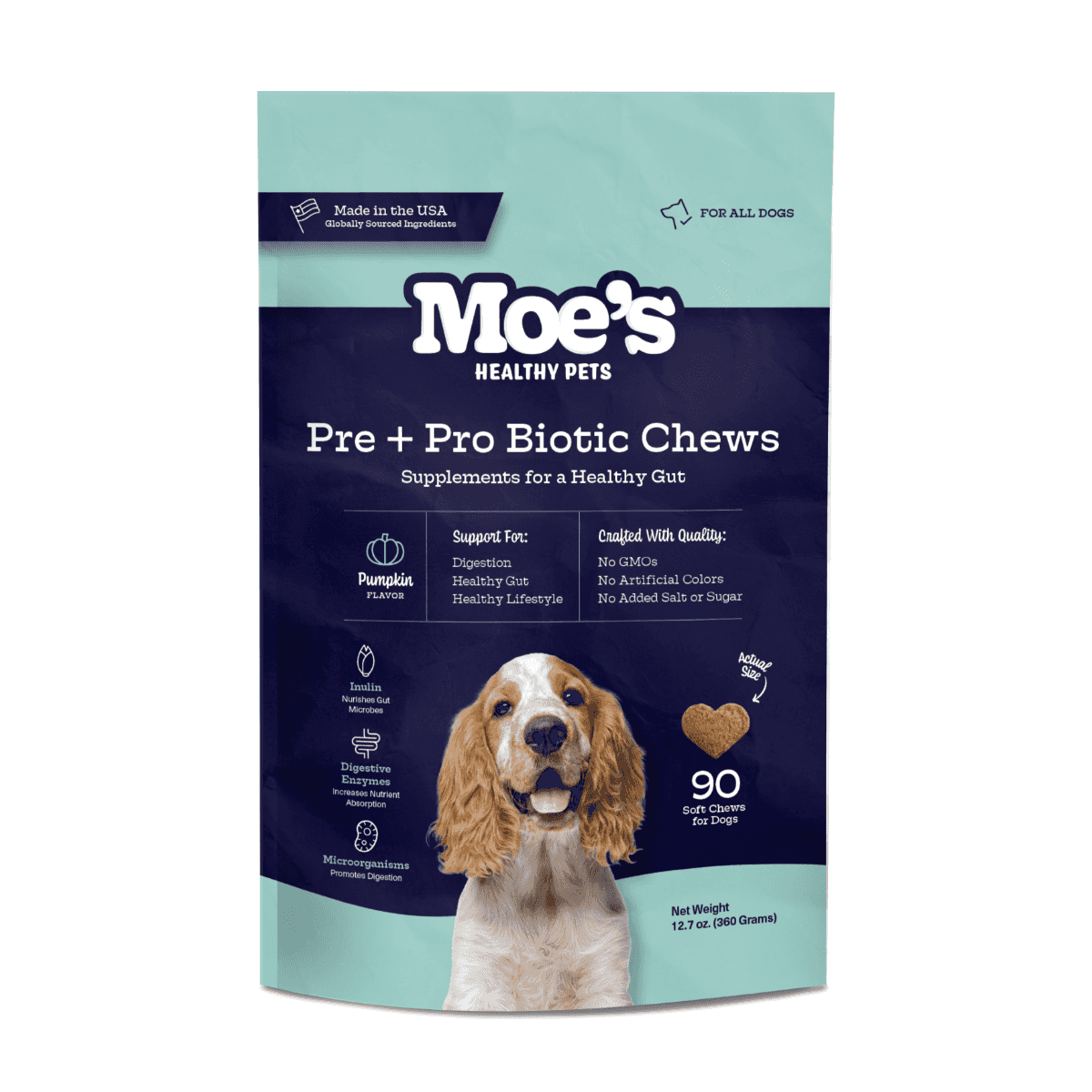 Dog Digestive Health Chews with Prebiotics & Probiotics - American Bark Bliss