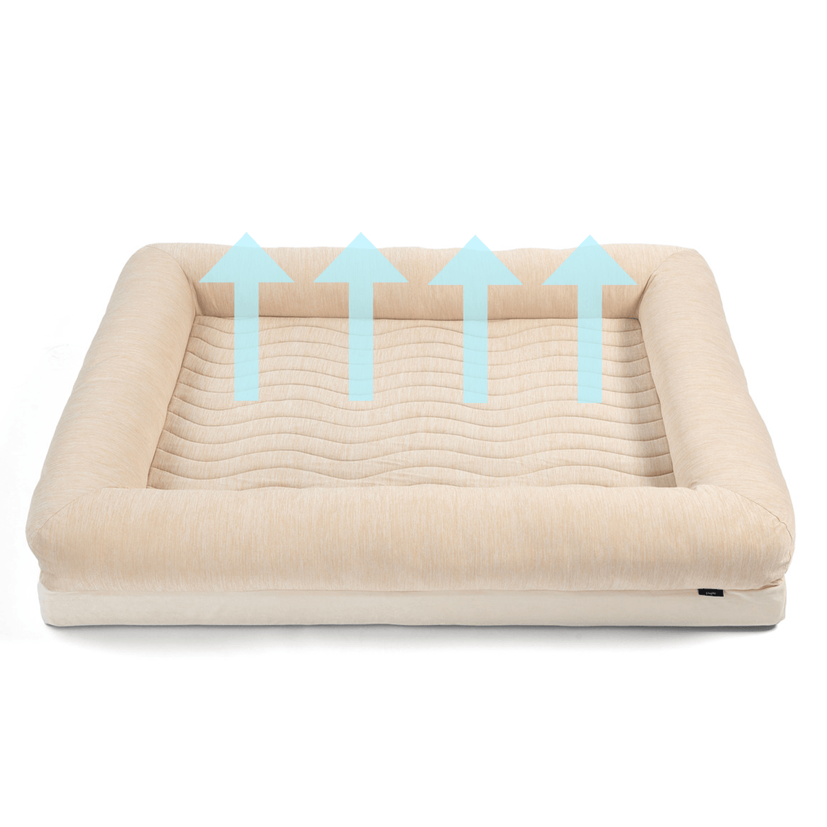 PupChill™ Cooling Dog Bed with 4 Bolsters - American Bark Bliss