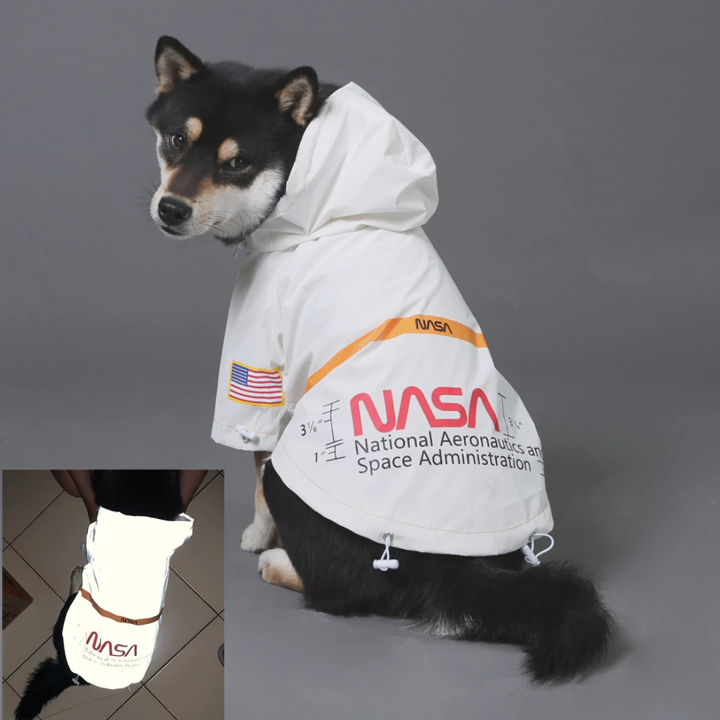 Dog Face Windproof Waterproof Reflective Pet Jacket - American Bark Bliss