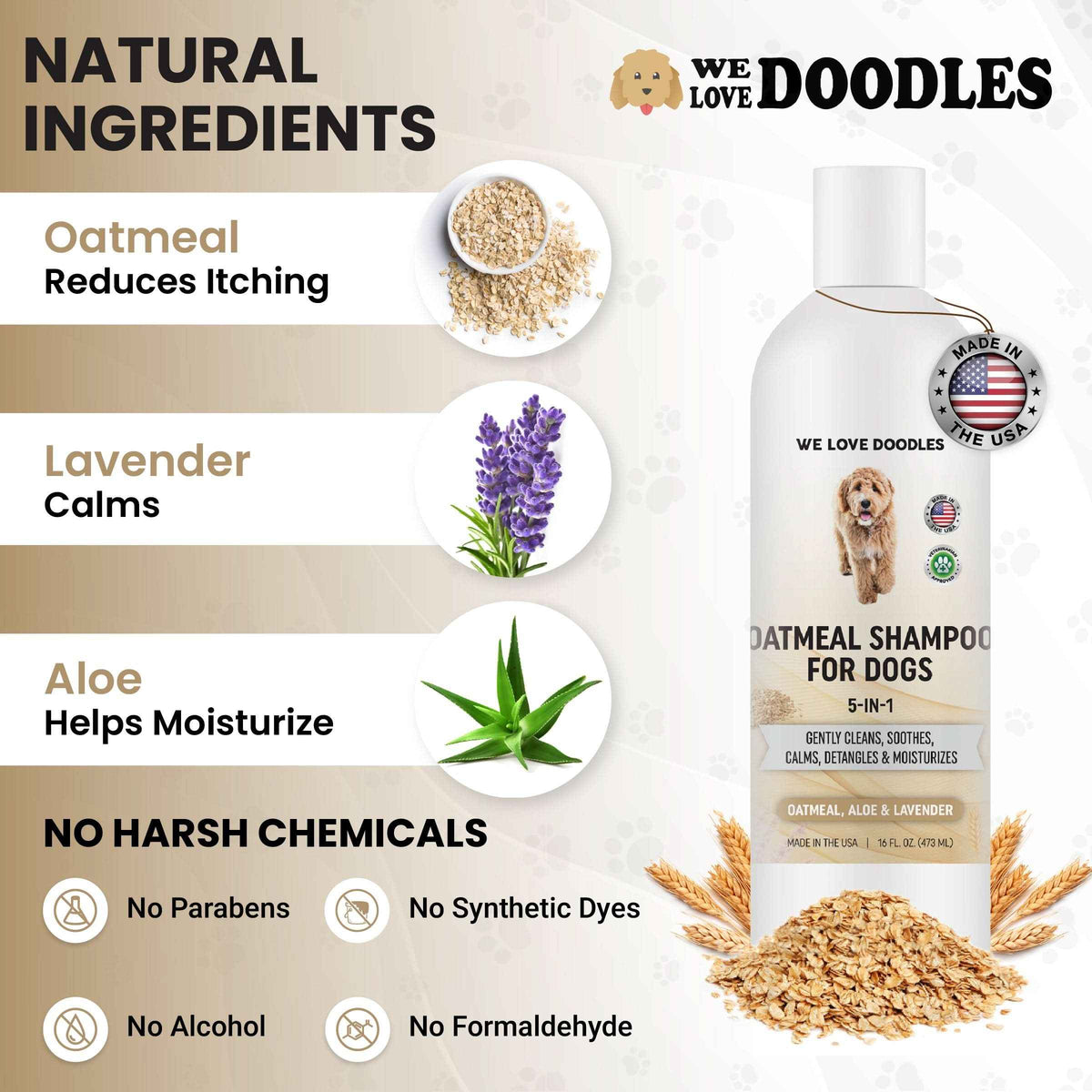 Premium Oatmeal Dog Shampoo