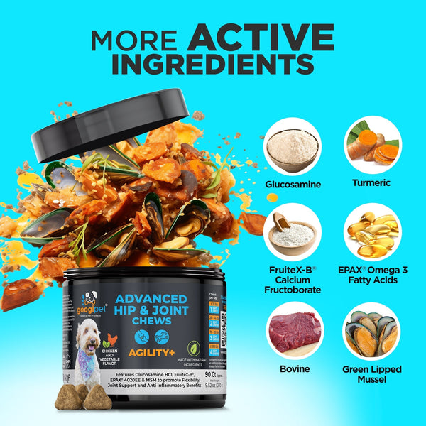 Agility+ Dog Joint Support Chews by Googipet