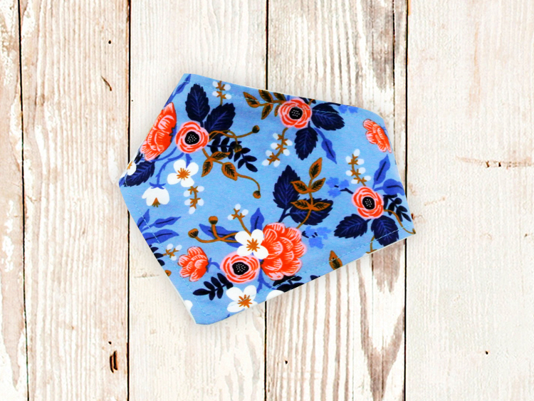 "Periwinkle Fleur" Dog Bandana - American Bark Bliss