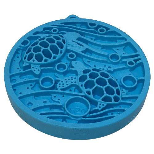 Turtle eMat-Mini Lick Mat with Suction Cups - Small Dogs & Cats | USA - American Bark Bliss