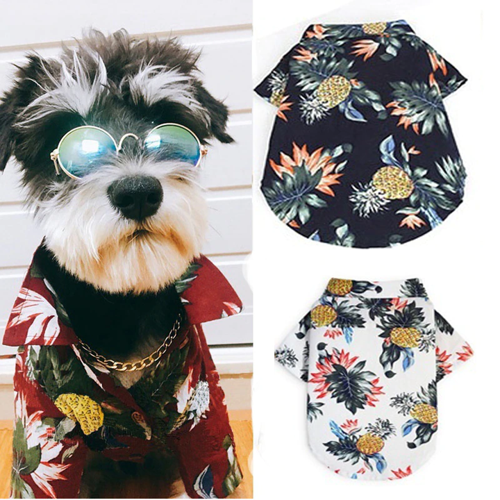 Stylish Hawaiian Dog Shirts for Summer by Furr Baby Gifts