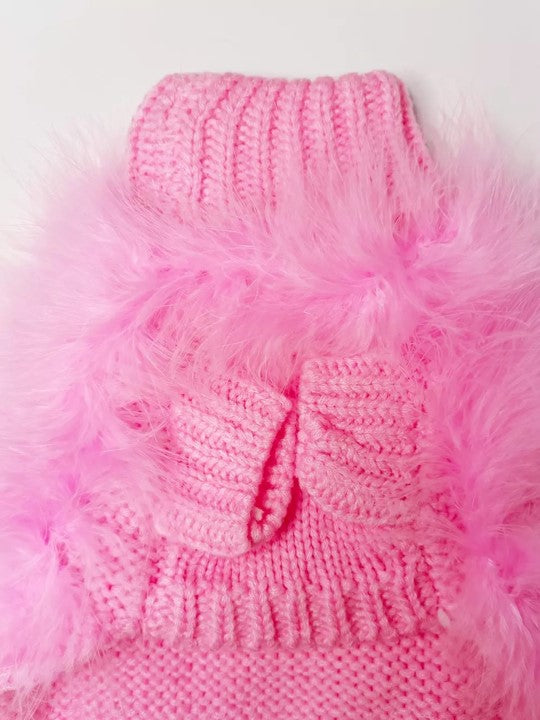 Luxury Feathered Pet Sweater by Furr Baby Gifts