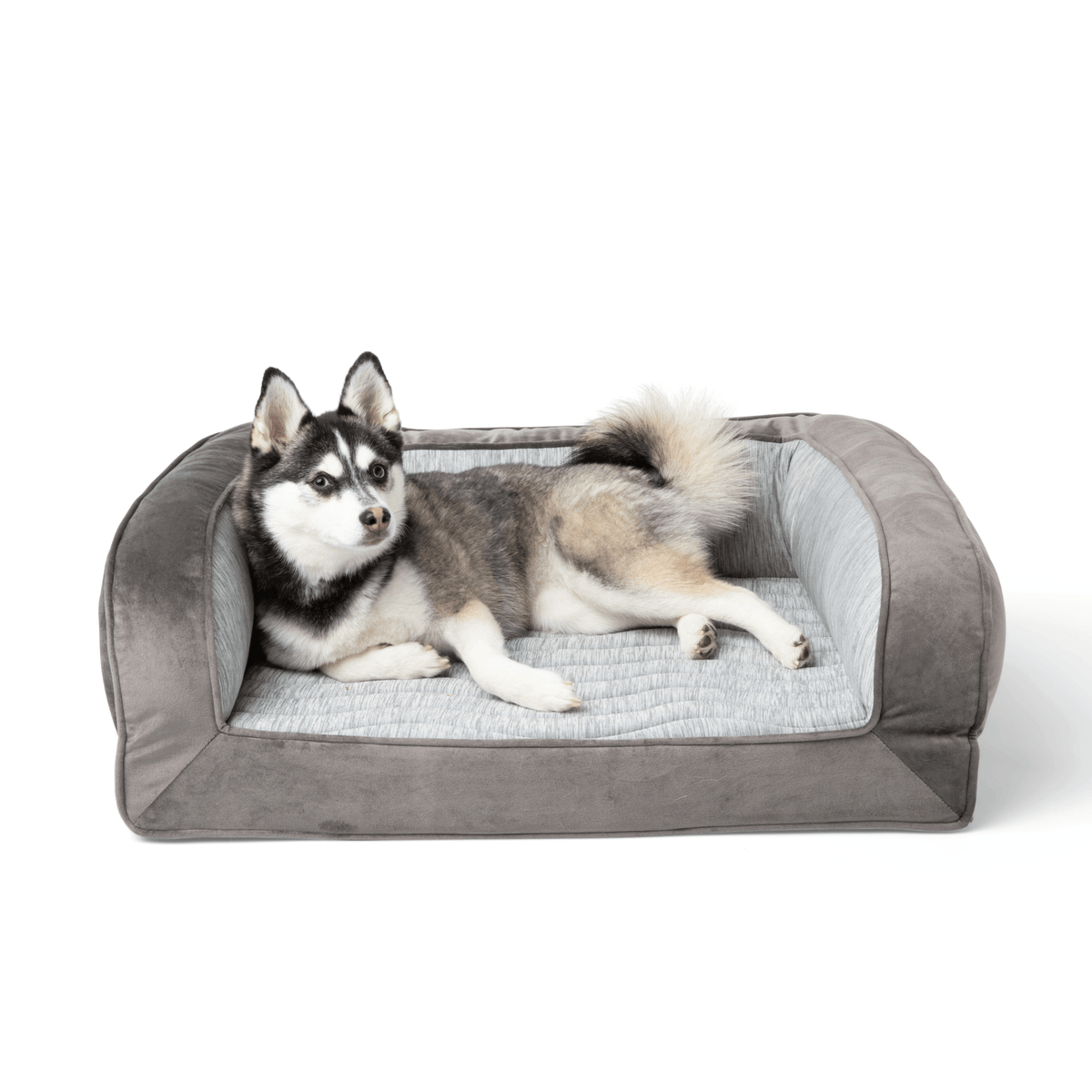 PupChill™ Cooling Dog Bed Bundle - Arctic Grey - American Bark Bliss