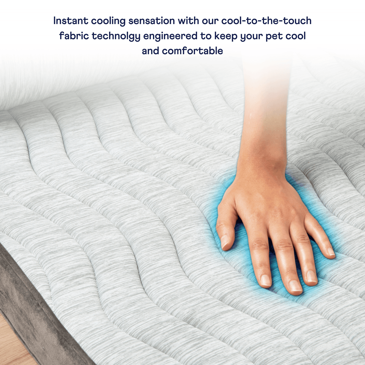 PupChill Cooling Bolster Bed for Dogs - American Bark Bliss