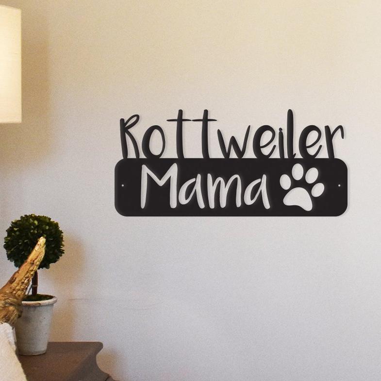 Rottweiler Wall Art - Metal Décor for Pet Lovers - American Bark Bliss