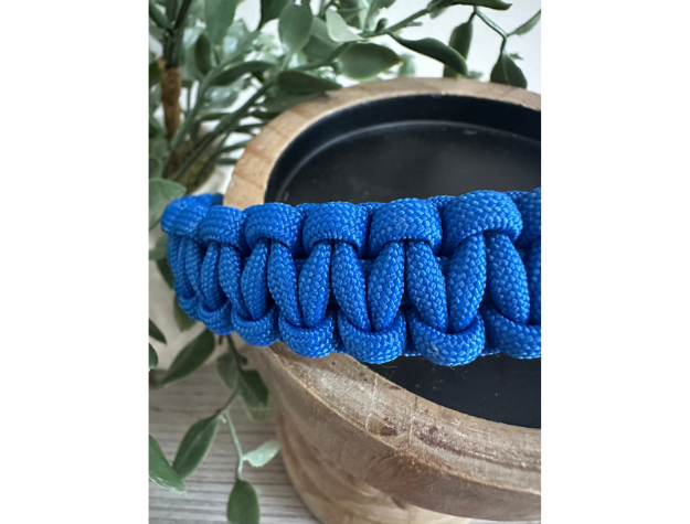 Cobra Braid in Royal Blue - Handmade Dog Collar - American Bark Bliss